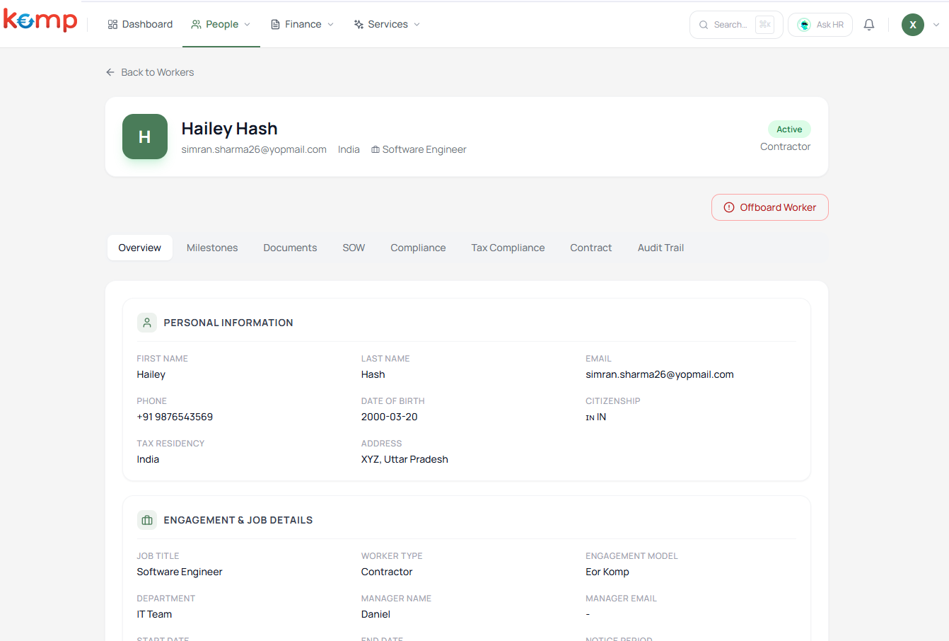Payroll Dashboard